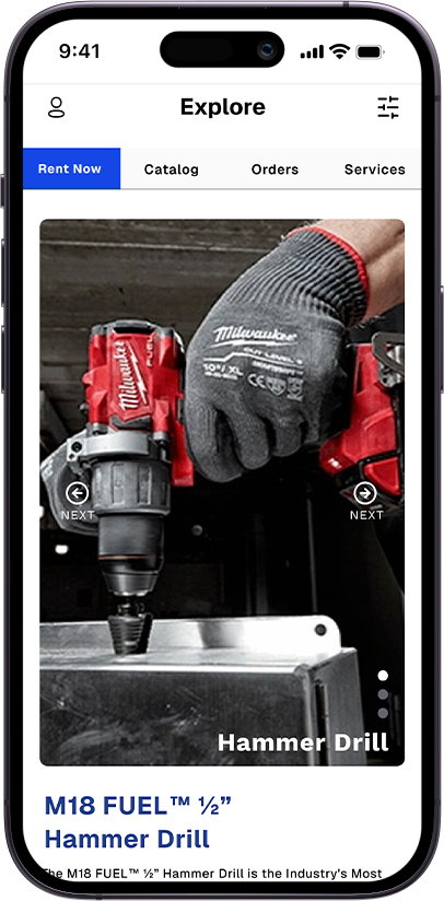 Tezrent mobile app mockup 1